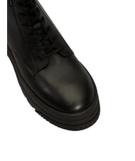 TOMMY HILFIGER TH JEANS Ghete din piele cu platformă și fermoar negru - Pantofi femei - 3