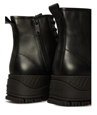 TOMMY HILFIGER TH JEANS Ghete din piele cu platformă și fermoar negru - Pantofi femei - 5