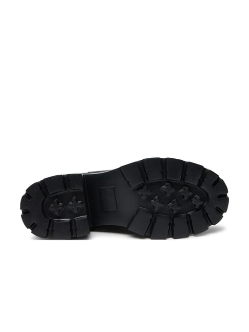 TH JEANS Ghete din piele cu toc mediu negru - Pantofi femei