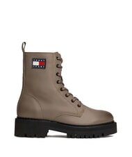 TOMMY HILFIGER TOMMY JEANS Urban Lace Up Botine din piele gri - Pantofi femei - 3