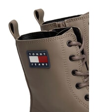 TOMMY HILFIGER TOMMY JEANS Urban Lace Up Botine din piele gri - Pantofi femei - 4