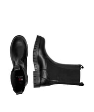 TOMMY HILFIGER TH JEANS Ghete din piele pentru gleznă negru - Pantofi femei - 3