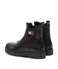 TOMMY HILFIGER TH JEANS Ghete din piele pentru gleznă negru - Pantofi femei - 3