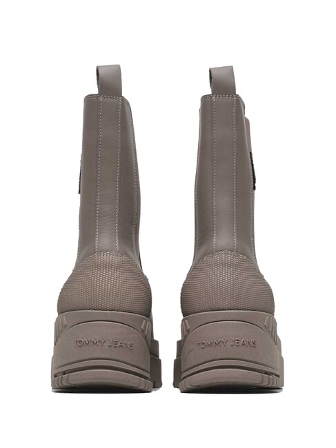 TH JEANS  Ghete &icirc;nalte din piele gri - Pantofi femei