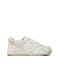 TOMMY HILFIGER TH JEANS Teniși din piele cu aplicație - Pantofi femei