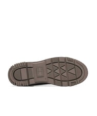 TOMMY HILFIGER TH JEANS  Ghete &icirc;nalte din piele gri - Pantofi femei - 7