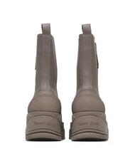 TOMMY HILFIGER TH JEANS  Ghete &icirc;nalte din piele gri - Pantofi femei - 6