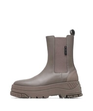 TOMMY HILFIGER TH JEANS  Ghete &icirc;nalte din piele gri - Pantofi femei - 2