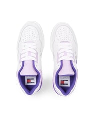 TOMMY HILFIGER TJW NEW BASKET Adidași din piele violet - Pantofi femei - 5