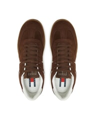TOMMY HILFIGER THE GREENWICH Teniși din piele &icirc;ntoarsă maro - Pantofi bărbați - 4