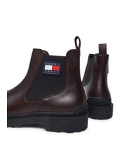 TOMMY HILFIGER TOMMY JEANS CHELSEA LEATHER  Botine din piele maro - Pantofi bărbați - 3