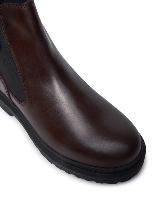 TOMMY JEANS CHELSEA LEATHER  Botine din piele maro - Pantofi bărbați