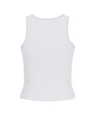 GUESS NEW SL ROUND GUENDALINA Top cu logo cu strasuri 4G alb purpuriu - tricou - 5