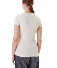 GUESS TRIANGLE FLOWERS Tricou elastic cu imprimeu fard de obraz de vanilie - tricou - 2