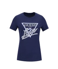 GUESS PEARLS LOVE TRIANGLE Tricou cu imprimeu și aplicații costuming albastru - tricou - 3