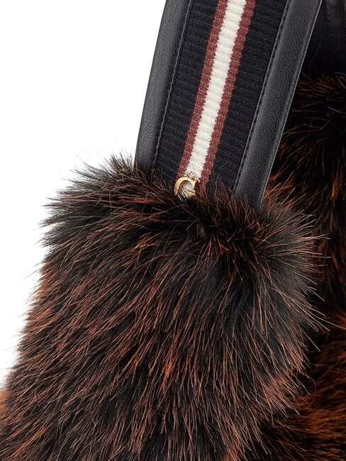 KATIA Geantă de umăr maro și negru multicolor - Genți femei