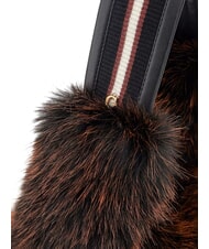 GUESS KATIA Geantă de umăr maro și negru multicolor - Genți femei - 3