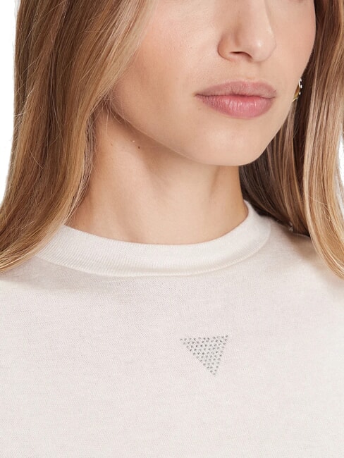 LICIA Tricou cu m&acirc;necă scurtă cremwhi - tricou