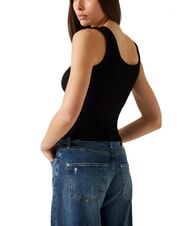 GUESS TRIANGLE PATCH Maiou jetbla - tricou - 2