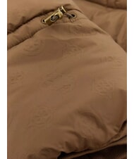 GUESS NEW DAISY Jachetă de puf cu glugă gri taupe spălat multicolor - Jachete de puf pentru femei - 3