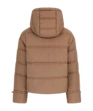 GUESS NEW DAISY Jachetă de puf cu glugă gri taupe spălat multicolor - Jachete de puf pentru femei - 6