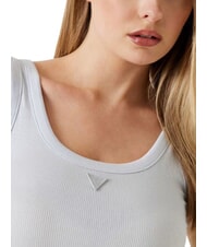 GUESS TRIANGLE PATCH Maiou alb purpuriu - tricou - 3