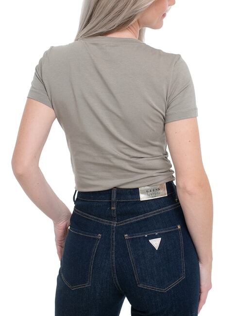 TRIANGLE FLOWERS Tricou elastic cu imprimeu frunza de salvie - tricou