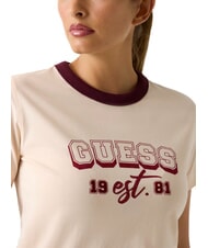 GUESS COLLEGE Tricou de bumbac bujor piersică - tricou - 3
