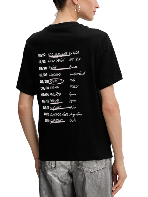 TOUR DATES Tricou din bumbac jetbla - tricou