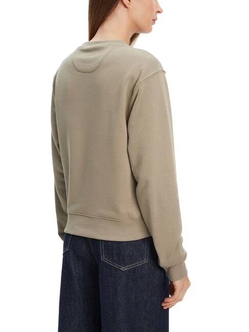 STUDDED LOVE Hanorac cu guler rotund și imprimeu cu ținte frunza de salvie - Hanorace pentru femei