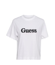 GUESS TOUR DATES Tricou din bumbac alb purpuriu - tricou - 3