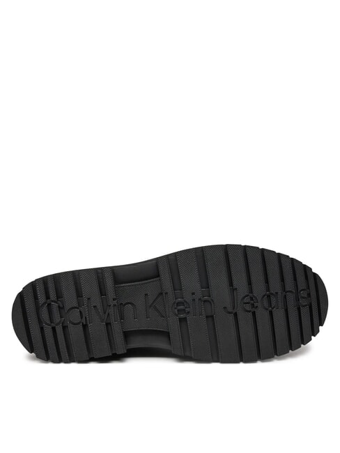 CK JEANS Ghete din piele &icirc;ntoarsă triplu negru - Pantofi bărbați