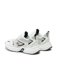 CALVIN KLEIN RETRO TENNIS Teniși din piele &icirc;ntoarsă și plasă alb - Pantofi femei - 6