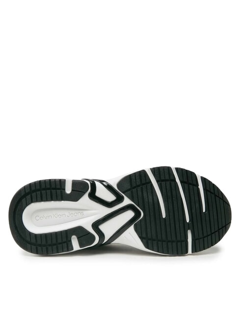 RETRO TENNIS Teniși din piele &icirc;ntoarsă și plasă alb - Pantofi femei