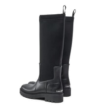 CALVIN KLEIN HIGH RAINBOOT Ghete &icirc;nalte din neopren negru - Pantofi femei - 5