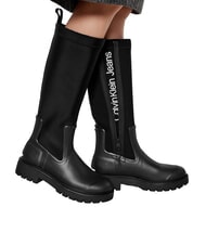 CALVIN KLEIN HIGH RAINBOOT Ghete &icirc;nalte din neopren negru - Pantofi femei - 7
