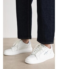 CALVIN KLEIN CK JEANS  Chunky Cupsole Tenisi din piele alb - Pantofi femei - 7