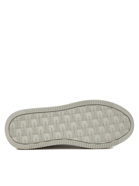 BOLD LOW LACE Teniși din piele cu platformă alb - Pantofi femei
