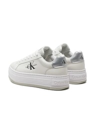 CALVIN KLEIN BOLD LOW LACE Teniși din piele cu platformă alb - Pantofi femei - 6