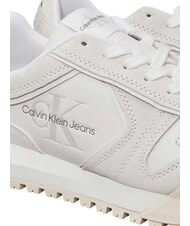 CALVIN KLEIN TOOTHY RUNNER Adidași din piele alb - Pantofi femei - 3