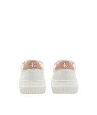 CALVIN KLEIN CK JEANS  Chunky Cupsole Tenisi din piele alb - Pantofi femei - 4