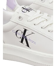 CALVIN KLEIN CK JEANS  Chunky Cupsole Tenisi din piele alb - Pantofi femei - 3