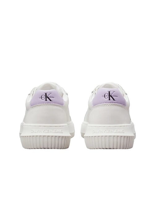 CK JEANS  Chunky Cupsole Tenisi din piele alb - Pantofi femei