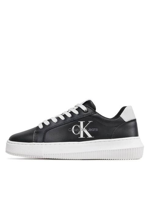 CK JEANS  Chunky Cupsole Tenisi din piele negru - Pantofi femei