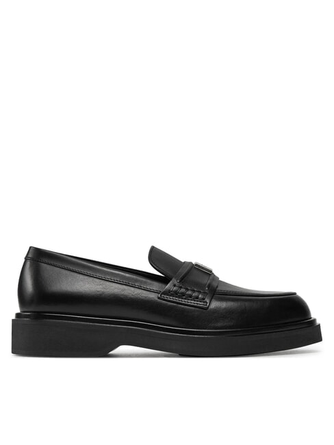 LOAFER W/HW LTH Mocasin din piele negru - Pantofi femei