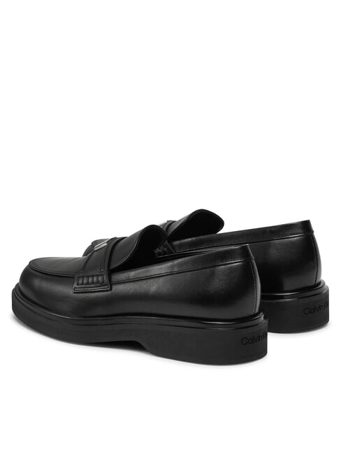 LOAFER W/HW LTH Mocasin din piele negru - Pantofi femei