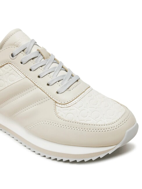 RUNNER LACE UP SAFF Adidași din piele gri - Pantofi femei