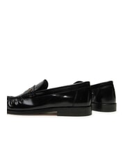 TOMMY HILFIGER TH MONOGRAM Mocasini din piele strălucitoare negru - Pantofi femei - 5