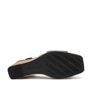 TOMMY HILFIGER TH MONOGRAM Sandale cu platformă &icirc;naltă din piele negru - Pantofi femei - 6