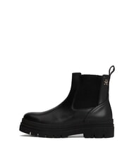 TOMMY HILFIGER TH Ghete din piele stil Chelsea negru - Pantofi femei - 2